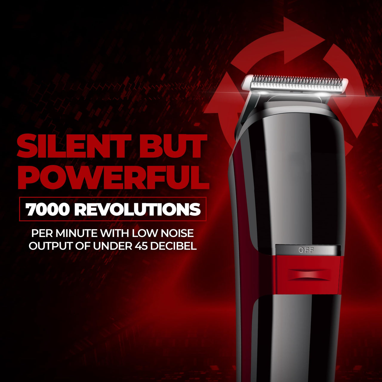 Beardo Ape-X 3-in-1 Multipurpose Trimmer for Men | Grooming Kit :- Trimmer, Shaver, Ear & Nose Trimmer | Stainless Steel self-sharpening blades | USB charge | Gift For Brother | Gift For Friends