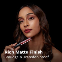Pilgrim Liquid Matte Lipstick -Red Revenge | Lipstick for Women with Hyaluronic Acid & Spanish Squalane | Transferproof, Long Lasting & Non Drying with Hydrating Ingredients 3gms