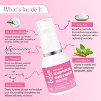 BAKE 5% Multi Peptide & 2% Ceramide Moisturizer with Hyaluronic Acid | Oil Free Barrier Repair Moisturizer | Lightweight & Non Sticky | 50g