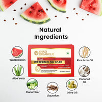 Khadi Organique Natural Herbal Watermelon Soap Pack of 4