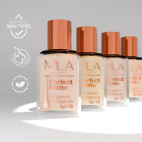 Mila Beauté Perfect Matte Long Wear Foundation | High Coverage, Light Weight & Water Resistant I Oil Free Formula With SPF 15 & Vitamin E | Smooth Matte Finish | Keeps Skin Hydrated | Shade - ( 3 Blush, 30ml)