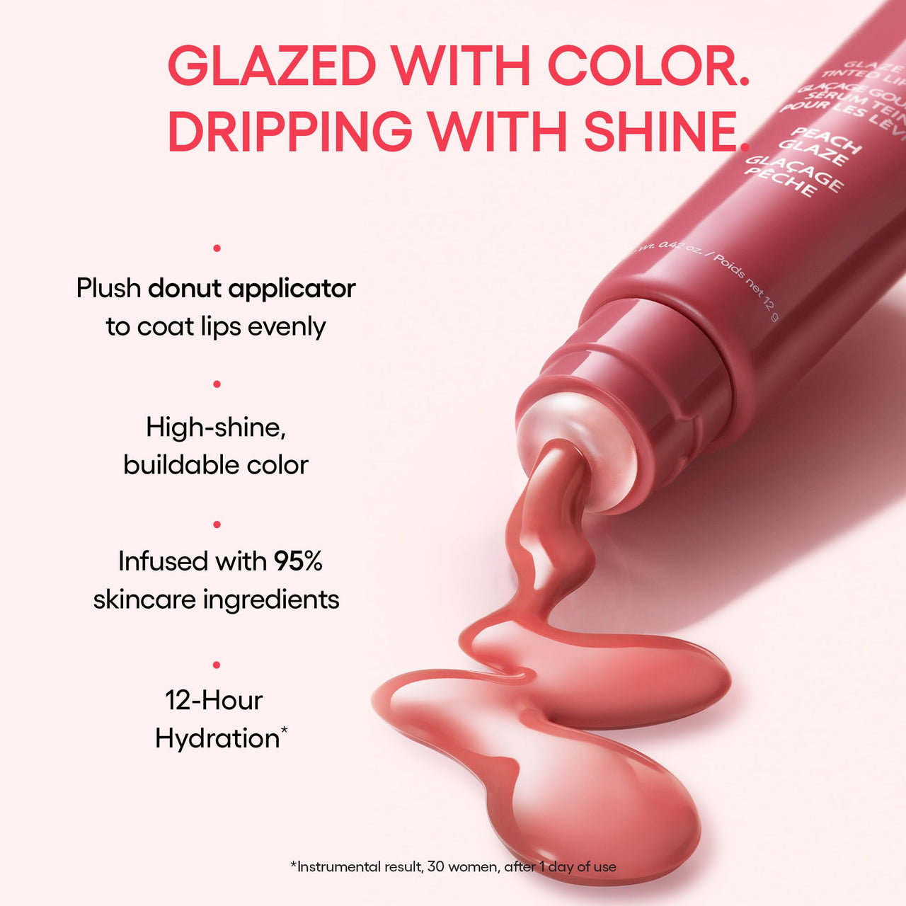 Laneige Glaze Craze Tinted Lip Serum | Plumping, Nourishing Hydration with Polypeptide and Ceramides | Lip Balm for Dry & Chapped Lips |Ultra Glamorous Shiny Lips | Cinnamon Sugar(Mauve Pink)-12g