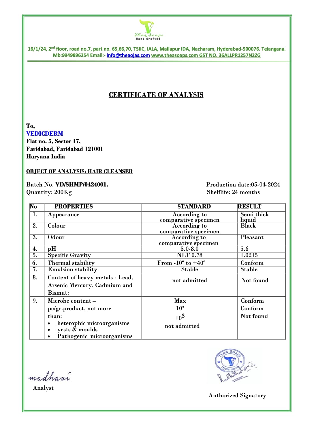 VEDICDERM Plasma Bamboo Charcoal Shampoo 200ml | Clinically Proven For Scalp Psoriasis, Dandruff & Sensitivity | Relieves Itching, Flaking & Dryness | SLS, Paraben & Irritants Free|Daily Hair Cleanser