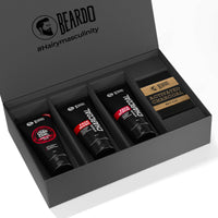 Beardo Charcoal 4-in-1 Giftset for Men | Complete Face & Body kit, pack of 4 (Facewash, Peel-off mask, Scrub, Soap) | Valentines day gift for husband | Gift for boyfriend | Gift for Men