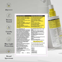 SunScoop Hydrating Face & Body Fluid Sunscreen Spray SPF 60 PA++++ | Water Resistant With Zinc Oxide, Broad Spectrum, No White Cast, Non-Comedogenic Quick Absorbing | For Men & Women-125ml(Pack of 2)