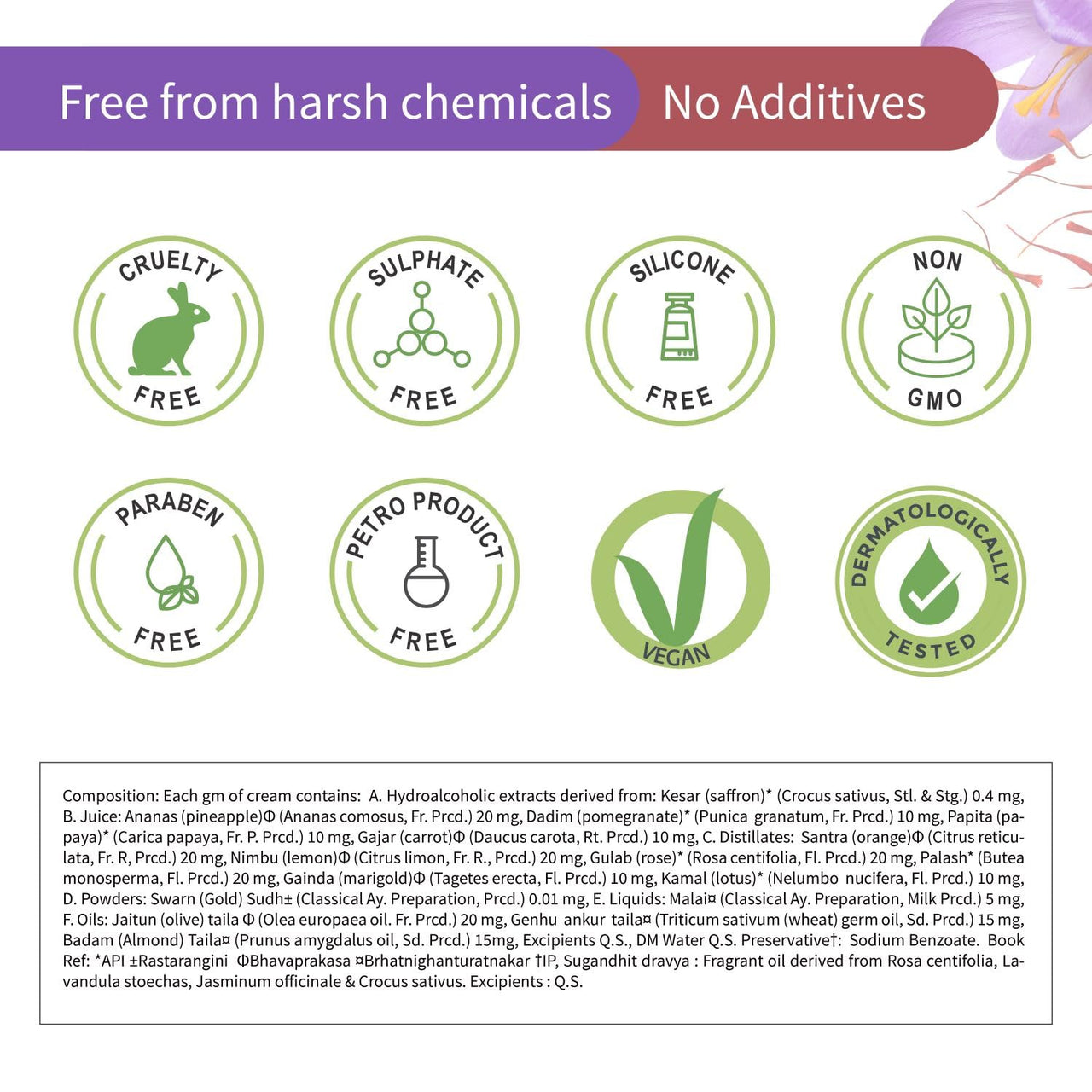 Ayouthveda Sparkling 24K Nano Elemental Gold Night Cream| Enriched with 24k Gold & Kashmiri Saffron|Reduces Fine Lines, Nourishes Skin, Improves Skin Firmness| (Luxury Packaging Pack of 1-50g)