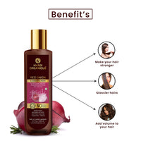 Khadi Organique Red Onion Hair Conditioner With Keratin Protein Booster (SLS & PARABEN FREE) (Red Onion Hair Conditioner)
