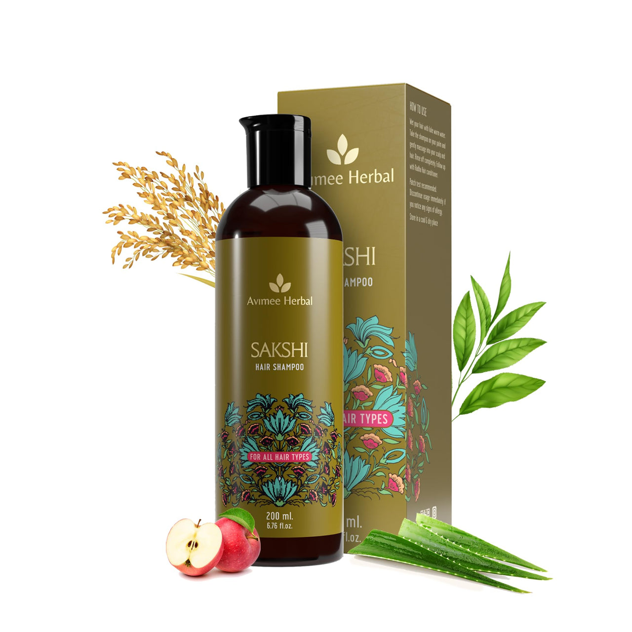 Avimee Herbal Hair Cleanser Combo : Sakshi Hair Cleanser (200ml) & Radha Hair Conditioner (200 ml)