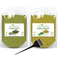 Shudh Online Indigo and Henna Powder Organic for Hair Colour (200 Grams each - 400 grams), Avuri and Mehandi, Neela Amari, Natural Mehndi, Neel Patti, Neelayamari, Neli Aku, cassia obovata