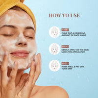 Just Herbs Brightening Foaming Face Wash With Vitamin C, Papaya and Lemon for Dark spot Reduction and Clear Skin - 100ml
