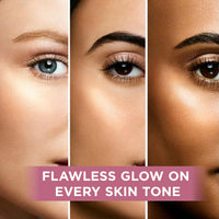 Orgatre Strobe Glow Cream for Instant Face Radiance | Primer Highlighter Moisturizer with Vitamin C, Almond Oil, Niacinamide & Hyaluronic Acid | Makeup Base for Oily Acne-Prone Skin | Pink Shade | 30g