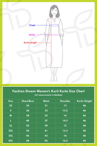 Fashion Dream Women Viscose Rayon Sequence Embroidered Straight Kurti