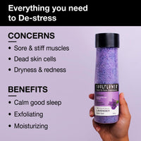 Soulflower Epsom Lavender Bath Salt for Body & Foot Spa, Calming, Relaxing, Muscle Pain Relief, Aromatherapy | Pure & Natural | Sea Salt, Lavender Essential Oil & Vitamin E, 500g (Pack of 1)