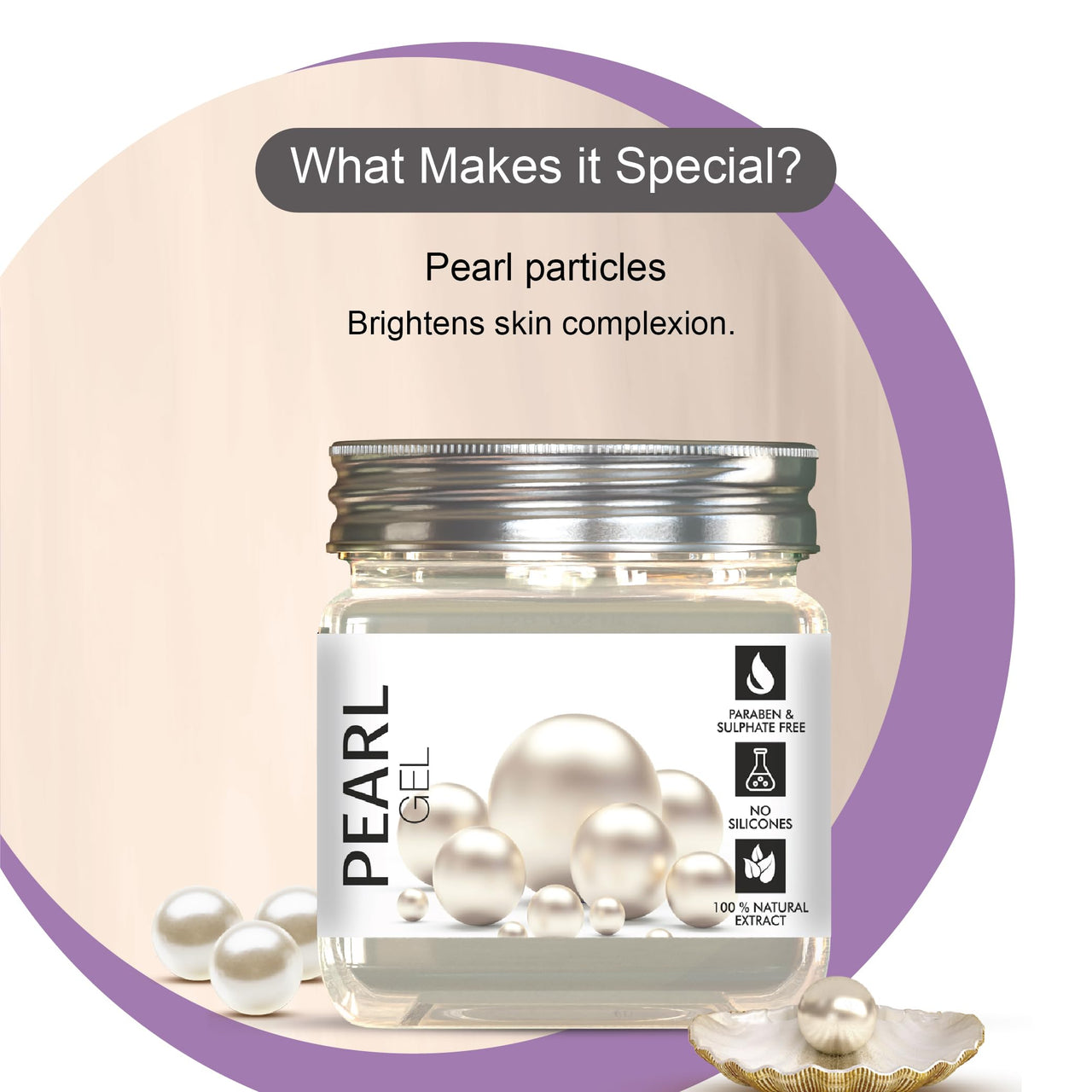 DR.RASHEL Pearl Face Gel For Moisturizing & Brightening skin (380 Ml) | Hydrating & Moisturizer Facial Gel | Has Anti-Aging effect & unclog the pores