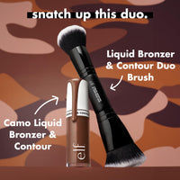 e.l.f. Camo Liquid Bronzer & Contour, Silky Highly Pigmented Formula, Creates a Long-Lasting Bronzed Glow & Natural Look, Vegan & Cruelty-Free, 1 Fair