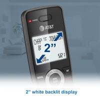 AT&T GL2101-2 DECT 6.0 2-Handset Cordless Home Phone with Call Block, Caller ID, Full-Duplex Handset Speakerphone, 2