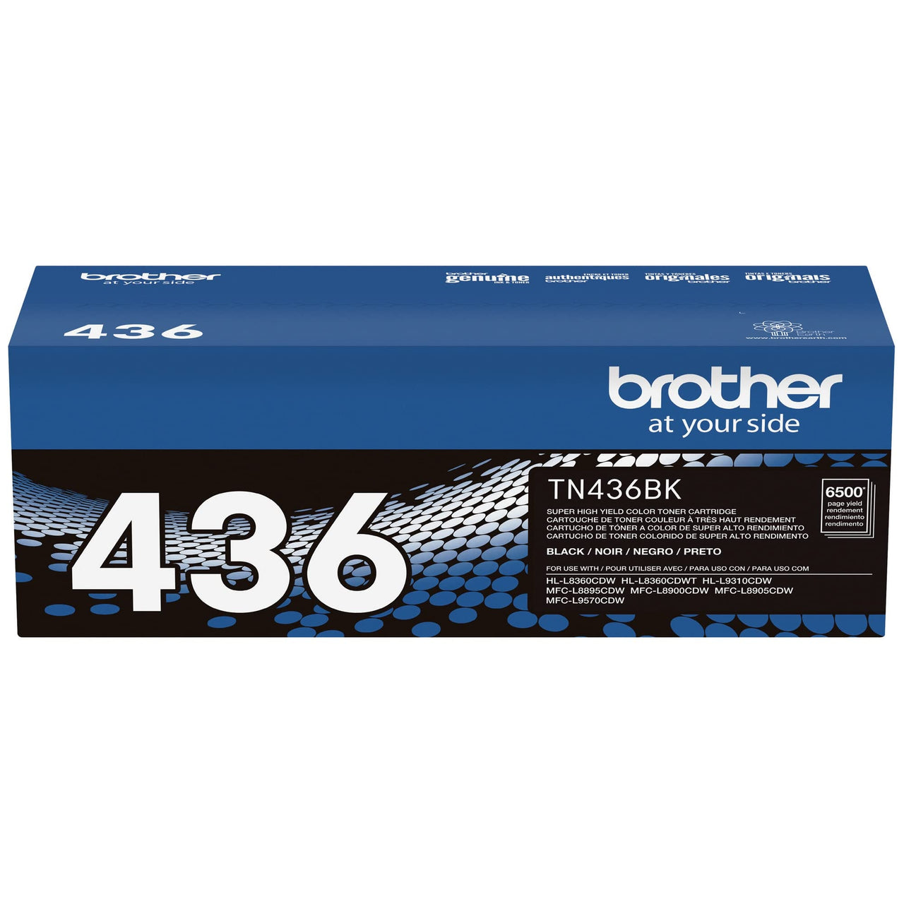 Brother TN436BK Super High Yield Toner-Retail Packaging, Black Black Toner
