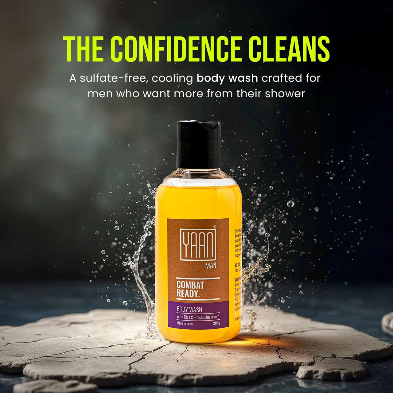 Yaan Man Combat Ready Body Wash 200g (Face & Body Wash)