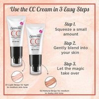 Spawake CC Cream 01 Light Beige with SPF 32/PA++, for All Skin Types, 30g