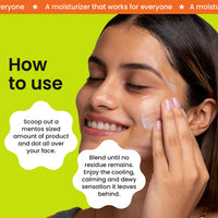 FAE Beauty Daily Dip Ceramide Moisturiser with Hyaluronic Acid & Cica For All Skin Types | Ideal For All Seasons & Climates | Lightweight, Non Sticky, Cooling & Hydrating Vegan Moisturiser - 50ml