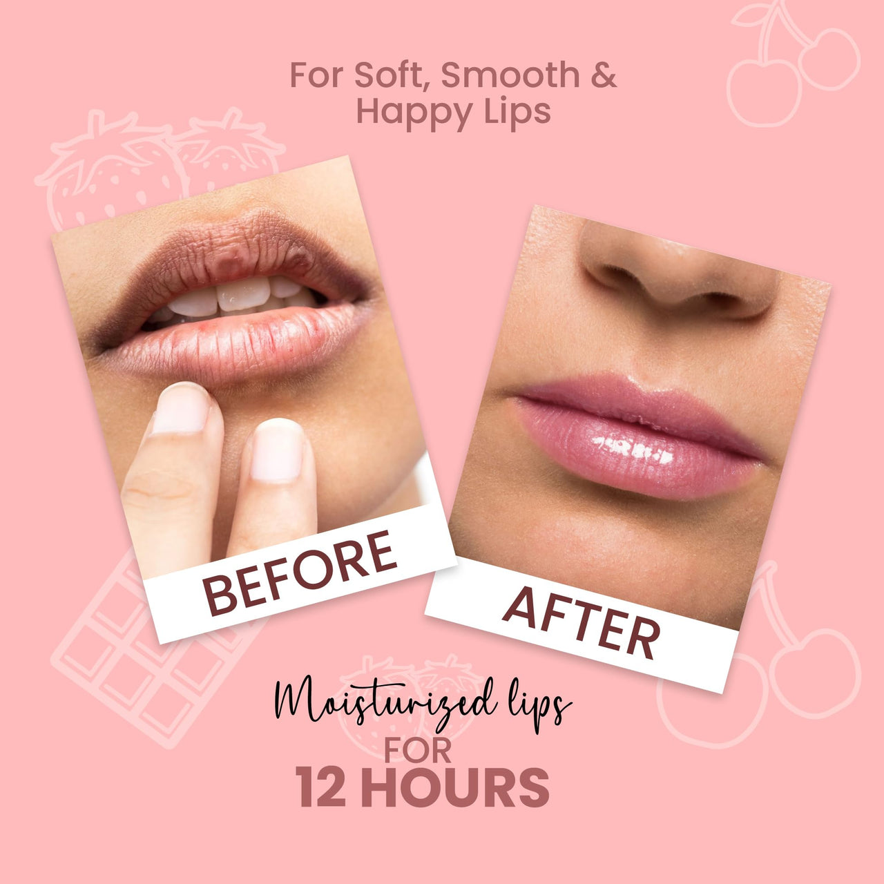 Seven Seas Hydra Touch Lip Balm | Keeps Lips Soft & Smooth | Non Sticky Texture | Prevents Chapped Lips | Highly Moisturising Lip Balm (3.5g, Cherry)