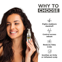 ORGATRE Anti Dandruff Hair Serum | Treatment for Dandruff, Flaky & Dry Scalp | Scalp Serum for Hair Growth & Hair Fall Control | Post Shampoo Hair Serum for Men & Women | 50ml