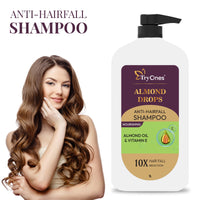 TryOnes Almond Drops Anti Hairfall Shampoo 1000 ml | Dry & Frizzy Hair | Helps Control Hair Fall & Promotes Hair Growth Shampoo