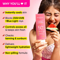 Dot & Key Ceramides & Hyaluronic Skin Barrier Repair + Face Cream-100g & Dot & Key Watermelon Cooling Sunscreen Spf 50 Pa+++ - 50g | For Normal Skin | Skin Care Combo | For Women & Men