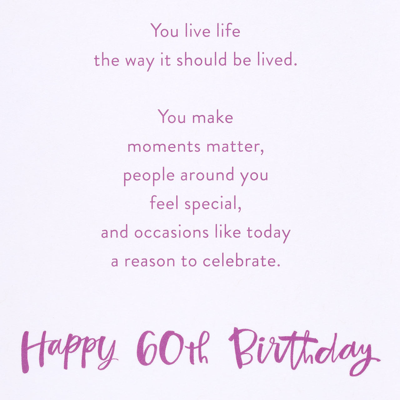 American Greetings 60th Birthday Card (Make Moments Matter)