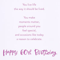 American Greetings 60th Birthday Card (Make Moments Matter)