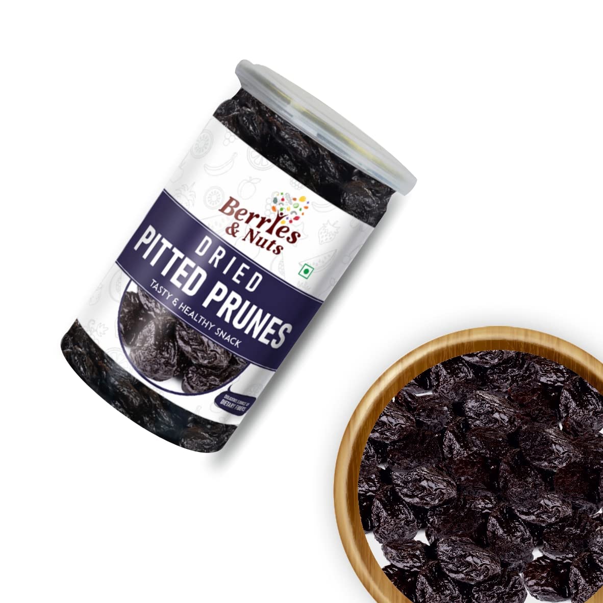 Berries And Nuts Dried Cranberry & Prunes Combo | Cranberry 200 Grams & prunes 250 Grams
