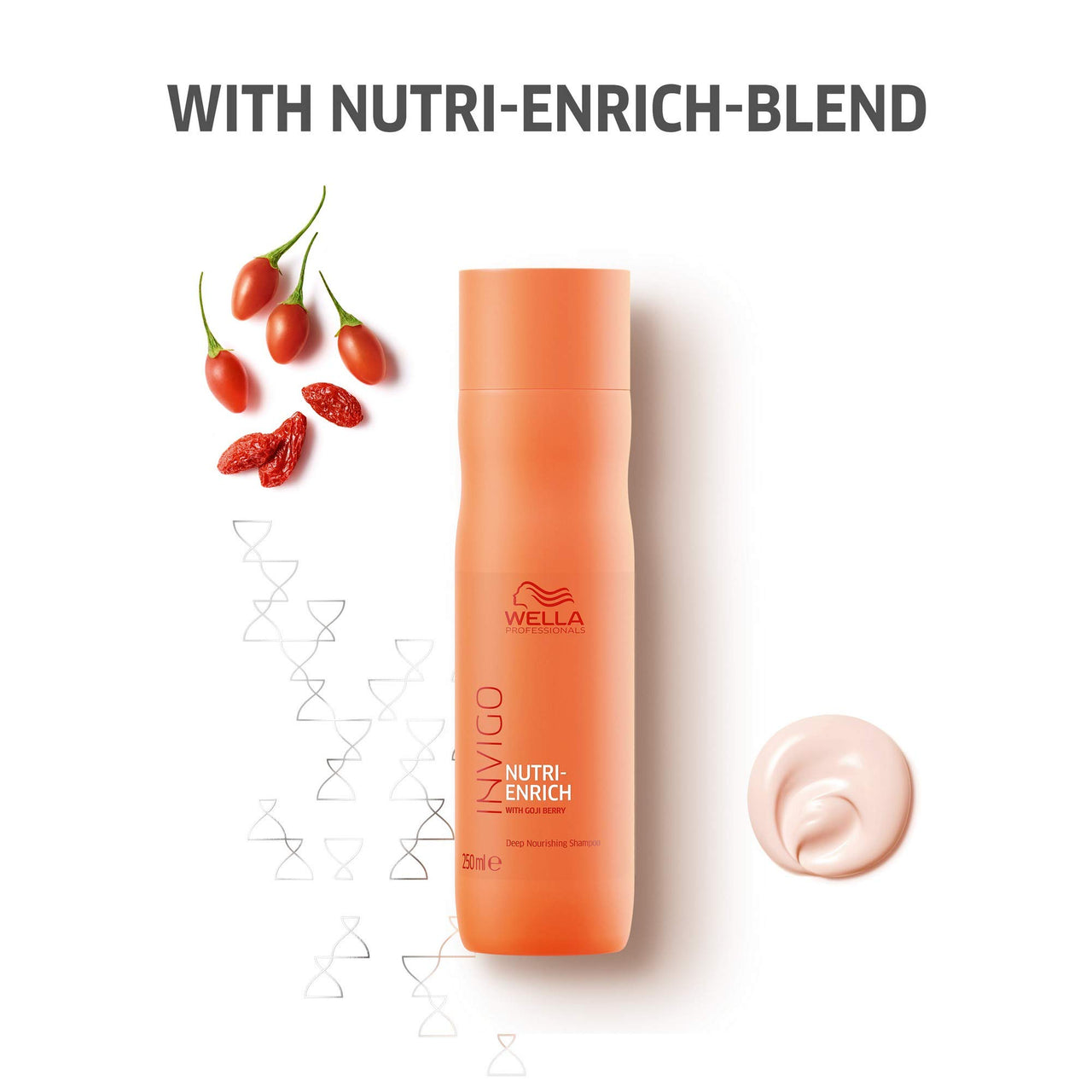 WELLA Professionals Invigo Nutri Enrich Deep Nourishing Conditioner (For Dry & Damaged Hair) 200 Ml, Mask, 150 Ml & Shampoo (For Dry & Damaged Hair) 250 Ml - 3 Count