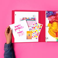 Avery + Amy Tangerine Designer Collection Binder, 1.5 Inch Round Rings, 275-Sheet Capacity, Watercolor Rainbow (28347) 1.5