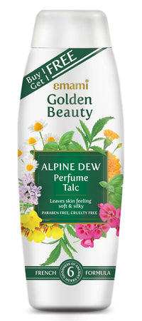 Golden Beauty Alpine Dew Talc Powder with Chamomile, Pack of 2, 400g (Buy one get one)