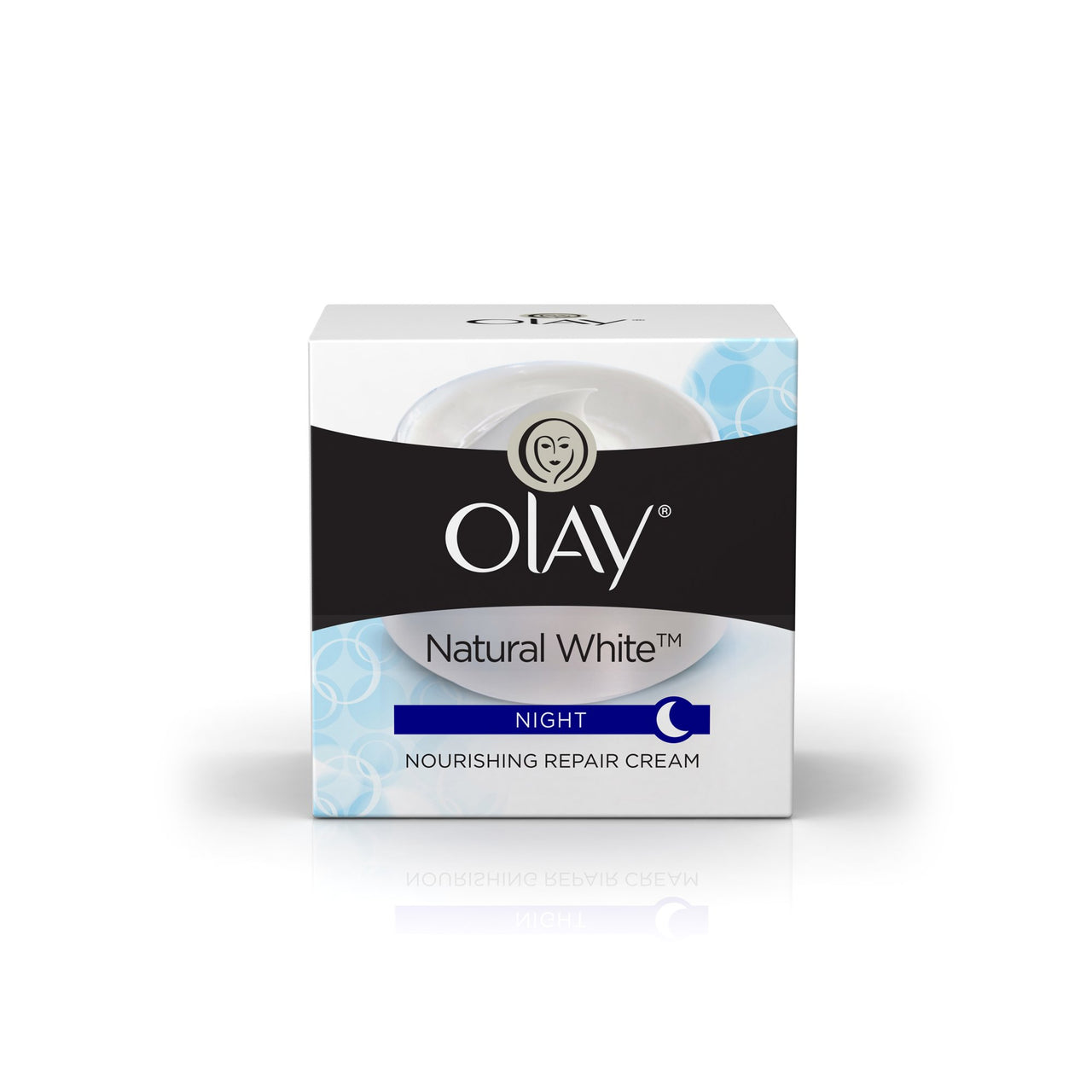 Olay Night Cream Natural White Fairness Night Moisturiser, 50g And Olay Natural White Light Instant Glowing Fairness Cream, 40g