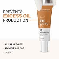 DERMATOUCH Kojic Acid 2% Cream | Non-greasy | For Pigmentation, Blemishes and Dark Spots reduction - 15G