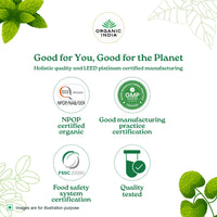 A TATA Product - Organic India Moringa Hibiscus Infusion, 25 Tea Bags, Certified Organic, Antioxidant-Rich, Caffeine-Free, Whole Herb Blend