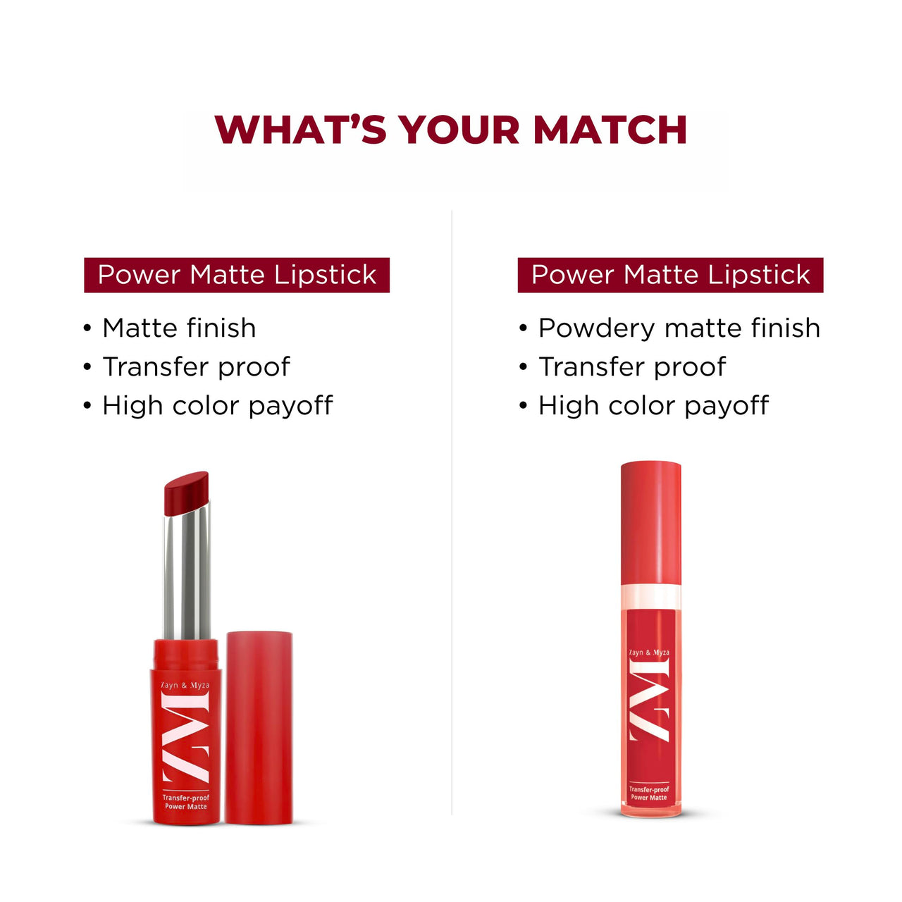 ZM Zayn & Myza Transfer-Proof Power Matte Finish, Liquid Lip Colour, 6 ml (Earthy Brown)