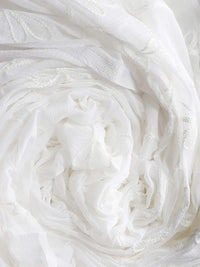 AKSHAR LLC Miss India Women's  Chiffon Dupatta With Karachi Embroidery Work_2.30mtr