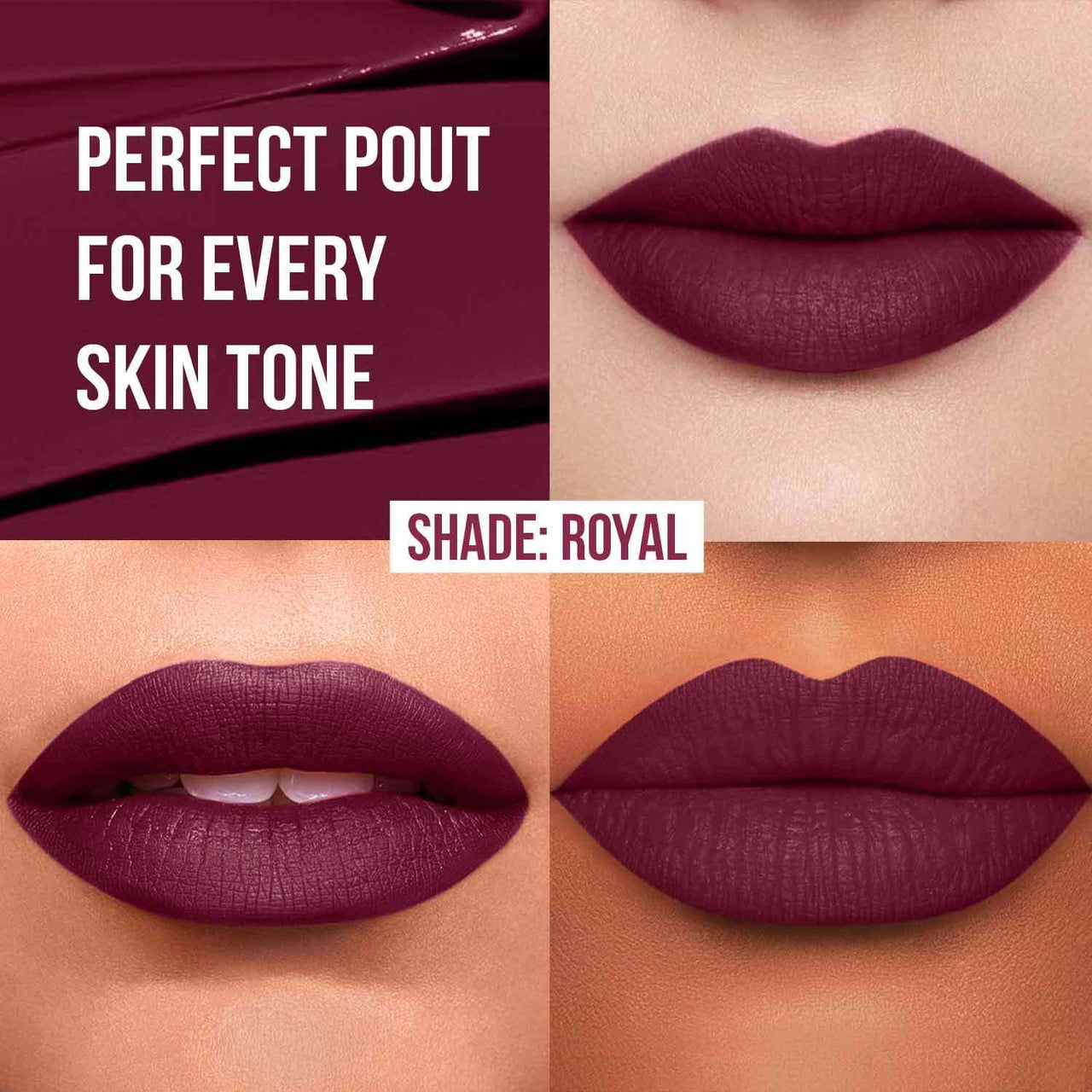 Insight Non Transfer Lip Color, Matte Finish, 4ml (20 Royal)