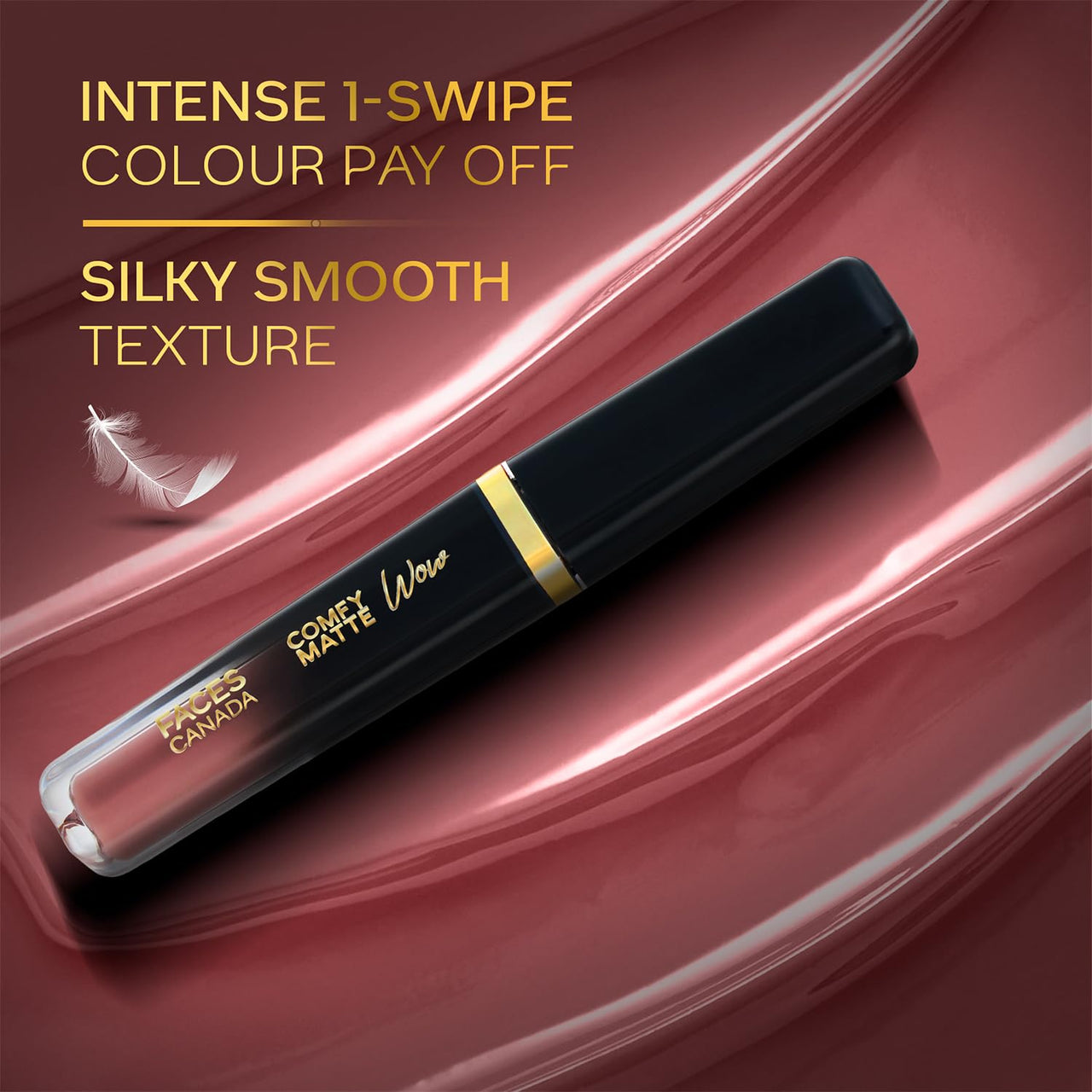 FACESCANADA Comfy Matte Wow Liquid Lipstick - Choco Couture 01, 3.8Ml | One Swipe Application | Highly Pigmented | Comfortable Wear | Glides Smoothly | Long Lasting | Transferproof