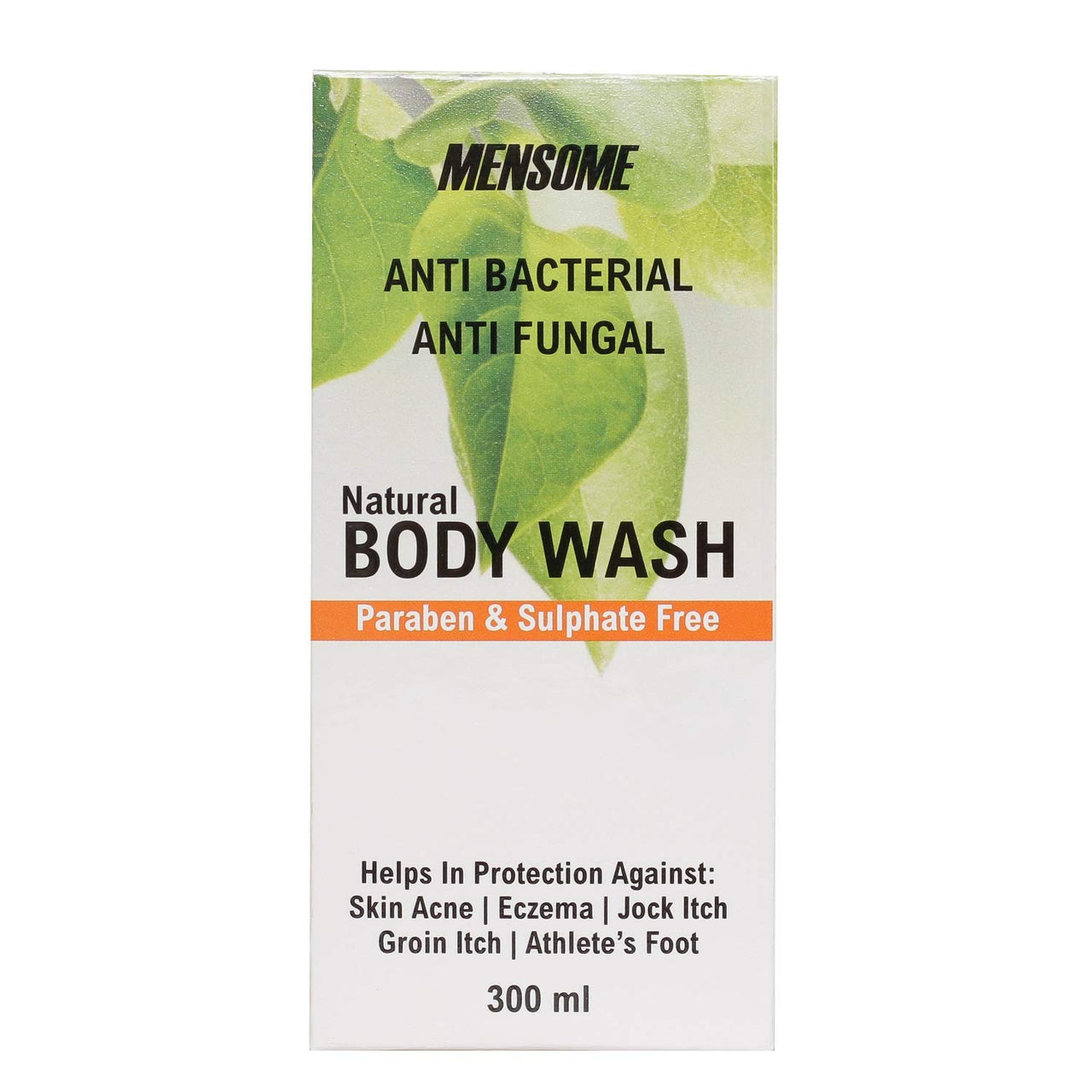 MENSOME Natural Anti Bacterial & Anti Fungal Body Wash Gel, Chemical Free, Men & Women In 300 Ml