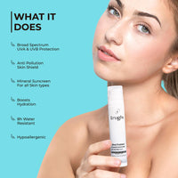 Truglw Ultra Protect Mineral Sunscreen SPF 50 PA++++ | Derma & In Vitro Tested | Broad Spectrum | No White Cast, Non-Greasy | Zinc, Vitamin C & E, Hyaluronic Acid | 50ml