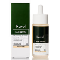 Ravel Advanced Hair Serum | 2.5% Capilia Longa + 3% Anagain + 2% Redensyl + 2% Adenosine, Rosemary & Pumpkin Seed | Promotes Hair growth | Hair Serum for Men & Women | 30ml