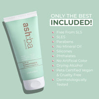 Ashba Botanics Leave-in Conditioner for Frizzy, Wavy & Curly Hair | Hair Cream For Men & Women | Moisturizes, Protects, Nourishes & Adds Shine to Dry & Damaged Hair | Silicone Free(200ml)
