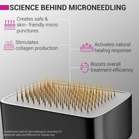 Sotrue Derma Stamp for Hair Growth | Titanium Coated Adjustable Needles 0.25mm to 3mm | 140 Microneedling Stamp for Skin Repair, Face, Hair & Beard Growth | Reduces Acne Scars | Safe & Effective To Use