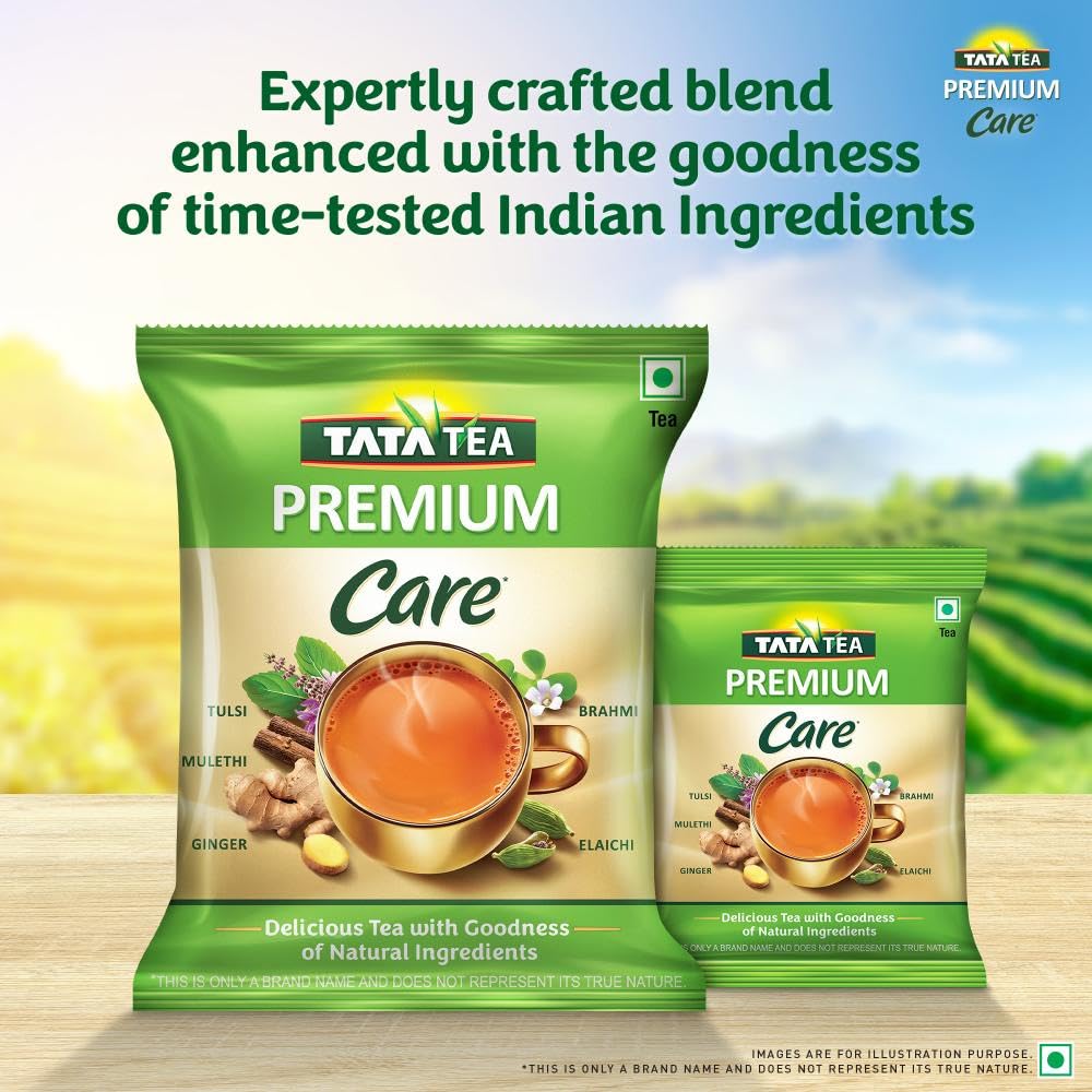 Tata Tea Premium Care Black Tea 250g, Delicious Tea with Goodness of Tulsi, Mulethi, Ginger, Brahmi & Elaichi, Trusted Quality, Loose Leaves