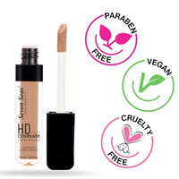 Seven Seas Water Proof | Long Lasting | Cover Spots | Full Coverage HD High Coverage Concealer (Chest Nut, 7g)