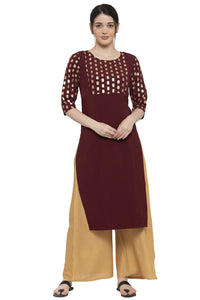 ALC Creation Women's  Crepe Skinny Kurta