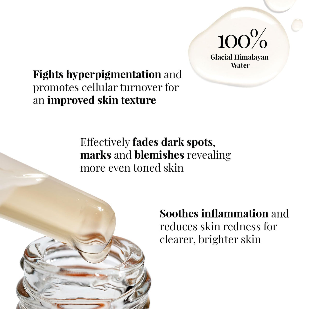 iCosmetiques Spot Correction Face Serum |For Bright, Even Skin Tone |Niacinamide, Hyaluronic Acid & Vitamin C |Infused with Himalayan Glacial Water |Unisex Advance Care Formula |40ml